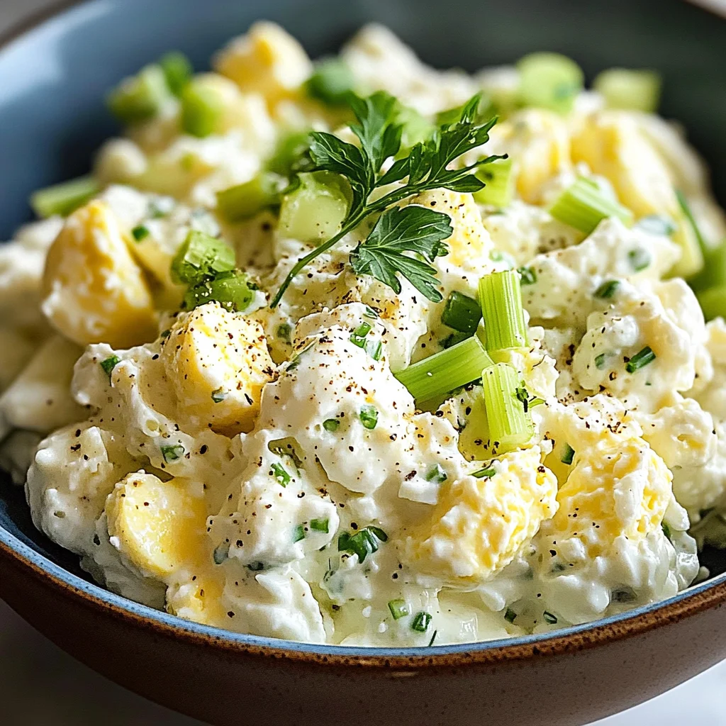Creamy Egg Salad with Cottage Cheese