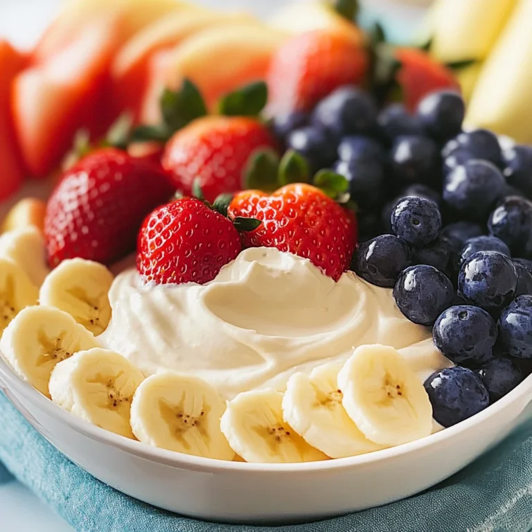 Creamy Fruit Dip with Cream Cheese