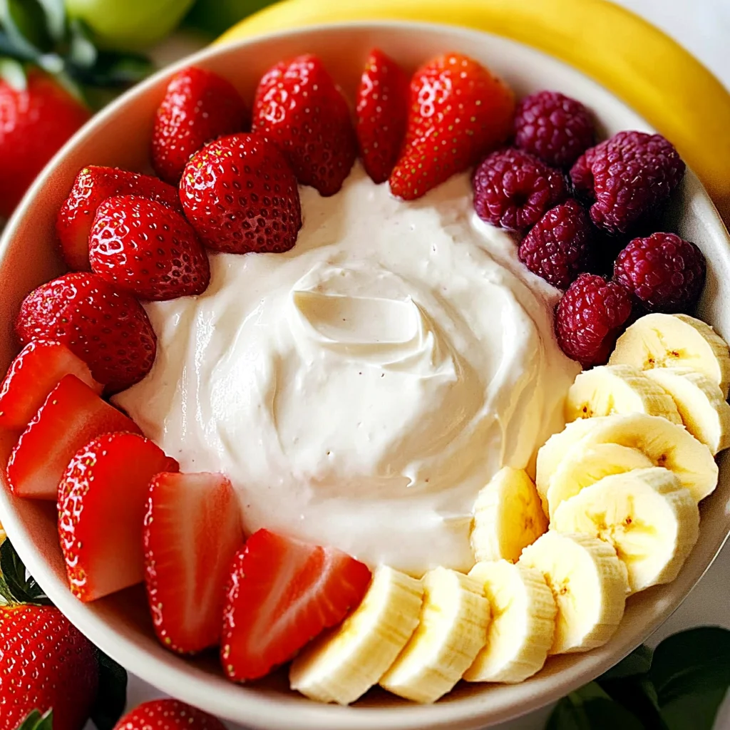 Creamy Fruit Dip with Cream Cheese