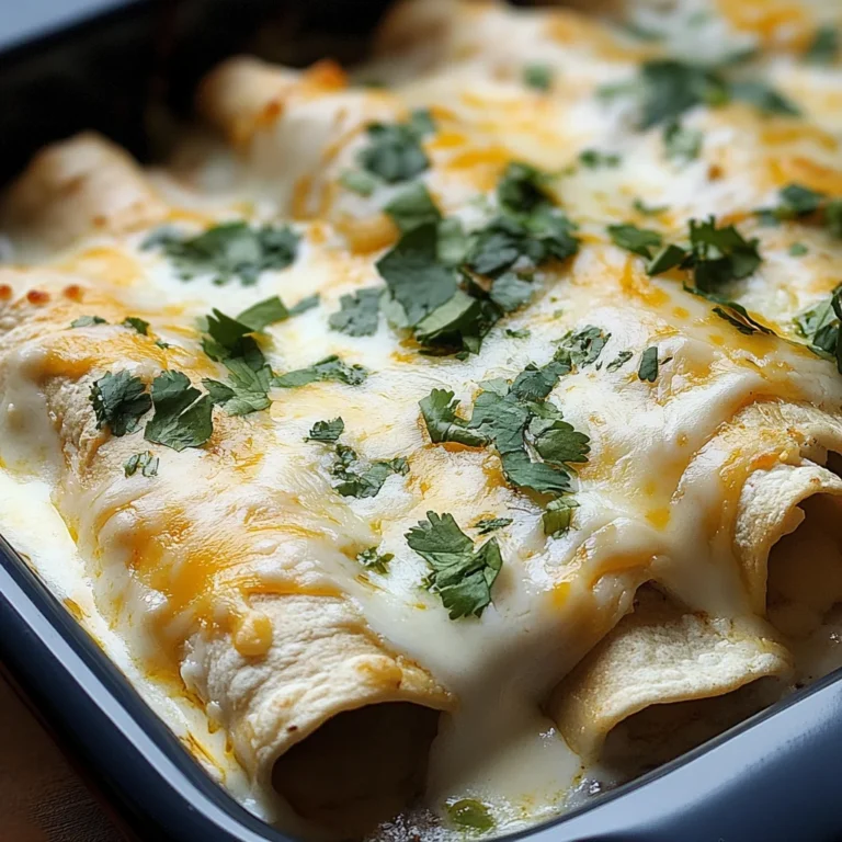 Creamy White Sauce Enchiladas