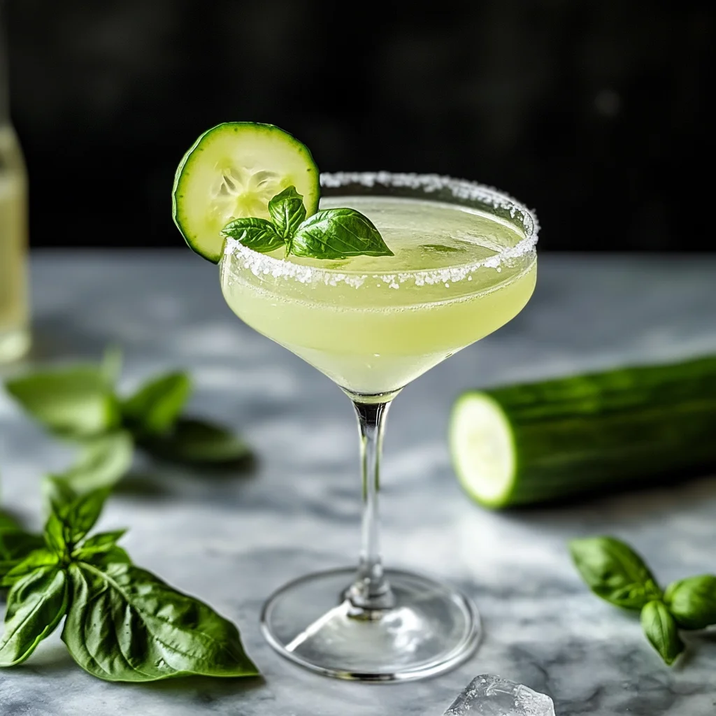 Cucumber Basil Martini