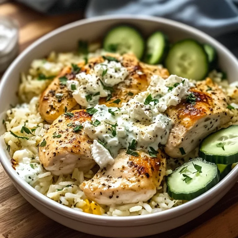 Dump-and-Bake Chicken Tzatziki Casserole