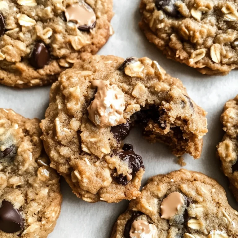 Peanut Butter Oatmeal Chocolate Chip Cookies