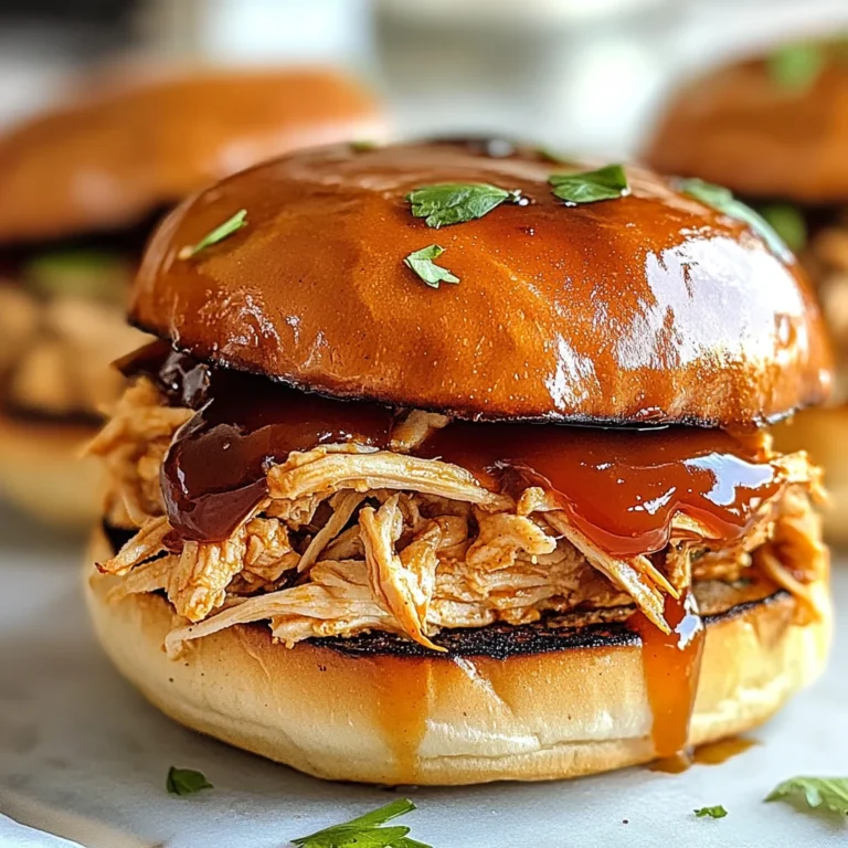 Shredded Chicken Sandwiches