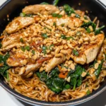 12 Minute Thai Chicken Peanut Noodles