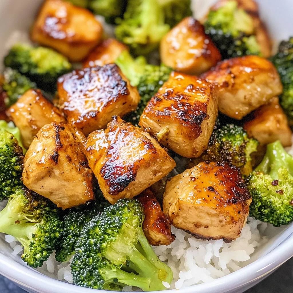 Air Fryer Chicken Bites and Broccoli