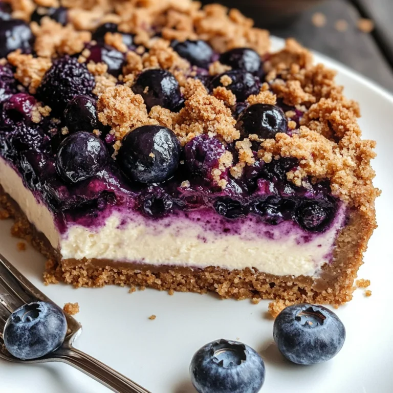 Blueberry Crumble Cheesecake