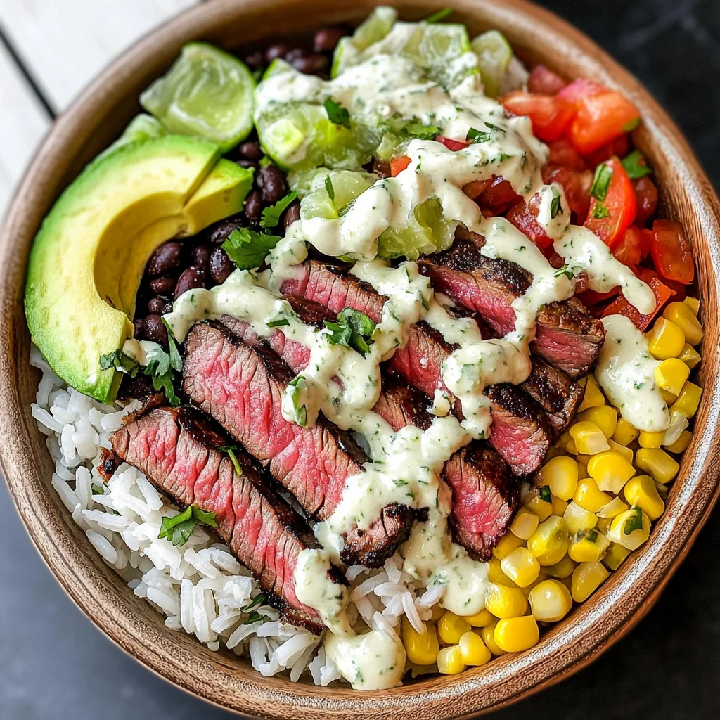 Cilantro Lime Steak Bowls