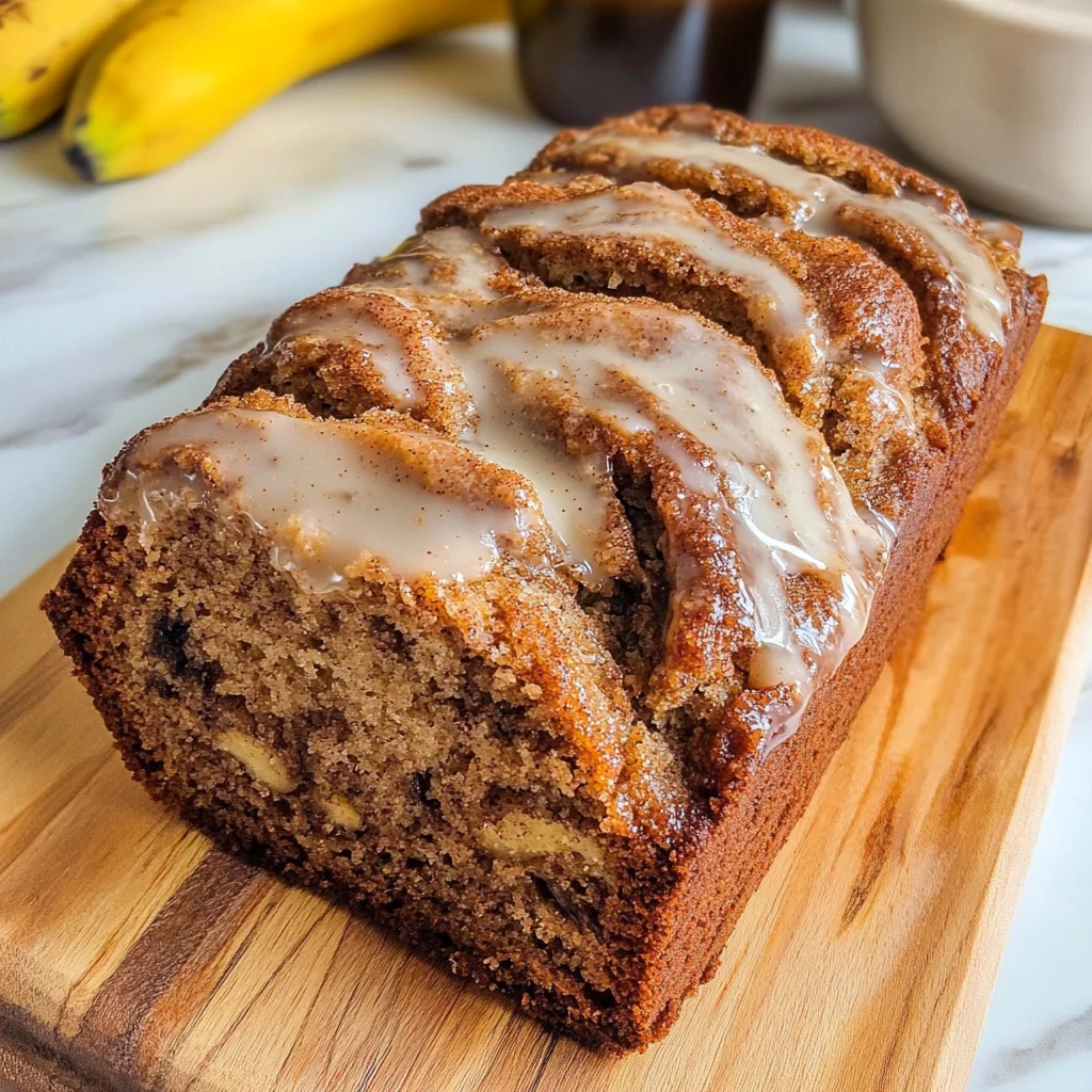 Cinnamon Roll Banana Bread