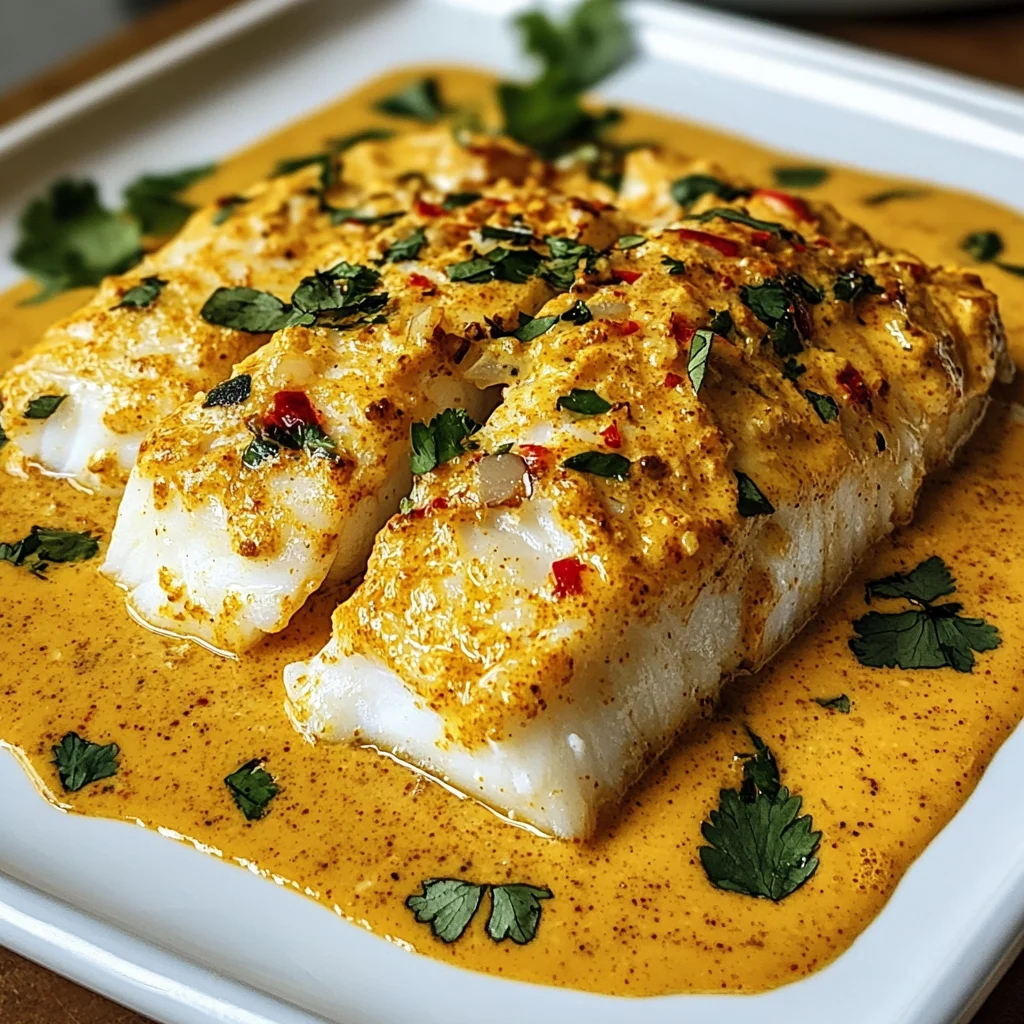 Coconut Curry Baked Cod