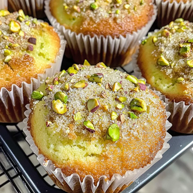 Easy Bakery-Style Pistachio Muffins