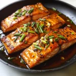 Easy Crispy Honey Garlic Glazed Salmon Recipe