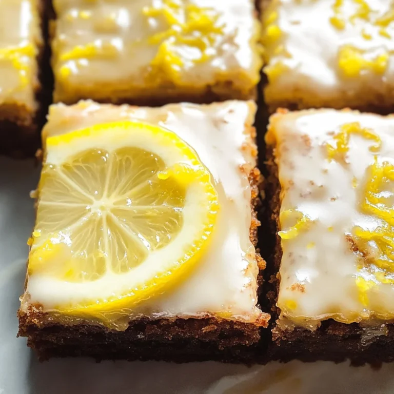 Easy Lemon Brownies Recipe