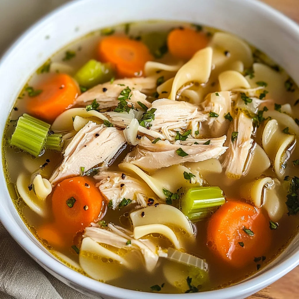 Easy Rotisserie Chicken Noodle Soup
