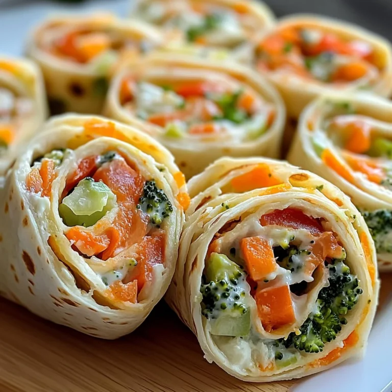 Fresh Vegetable Tortilla Roll Ups