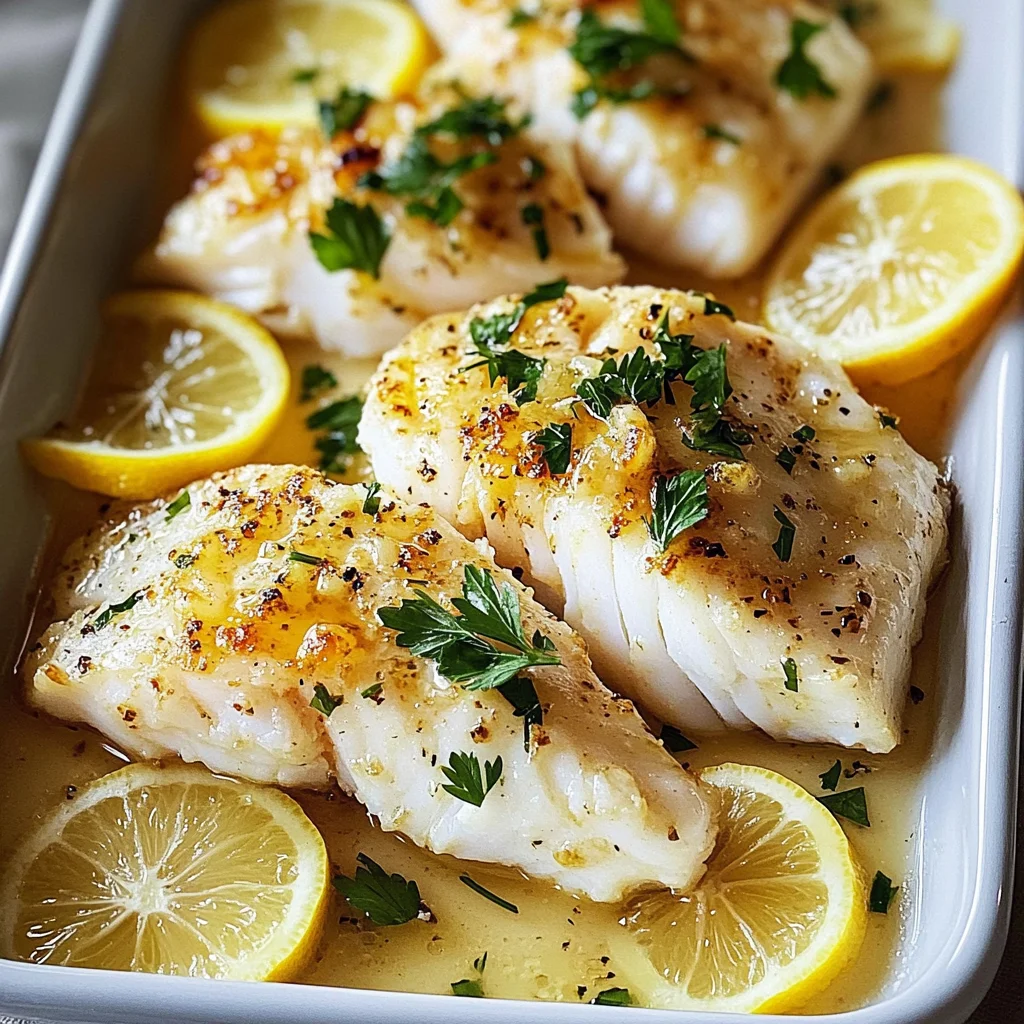 Garlic Butter Baked Cod