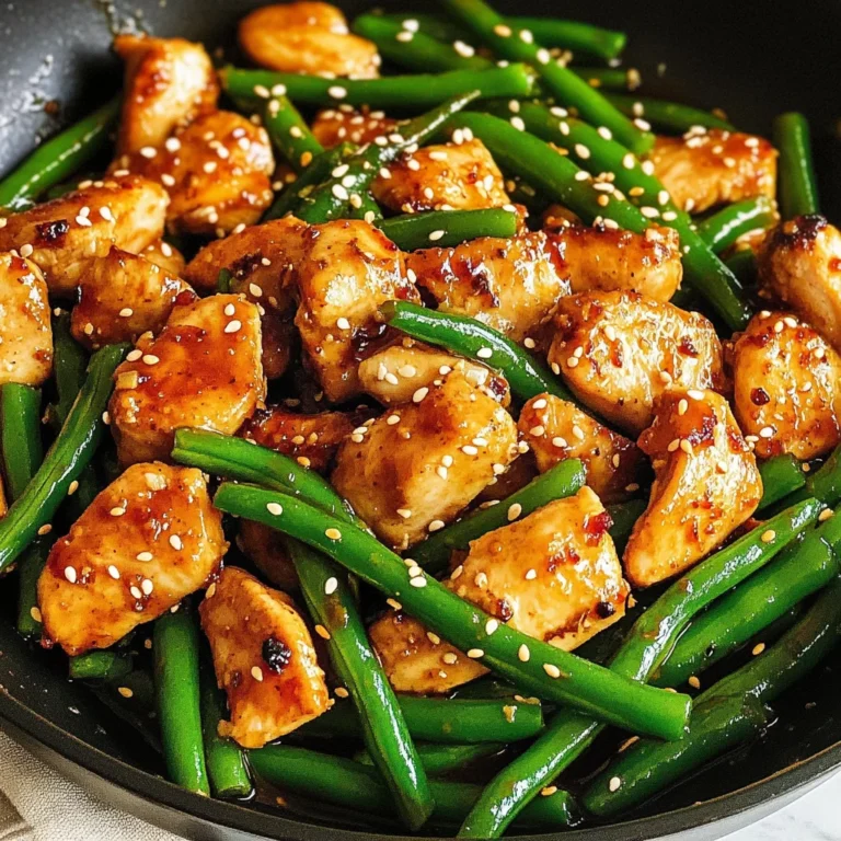 Honey Garlic Chicken and Green Beans