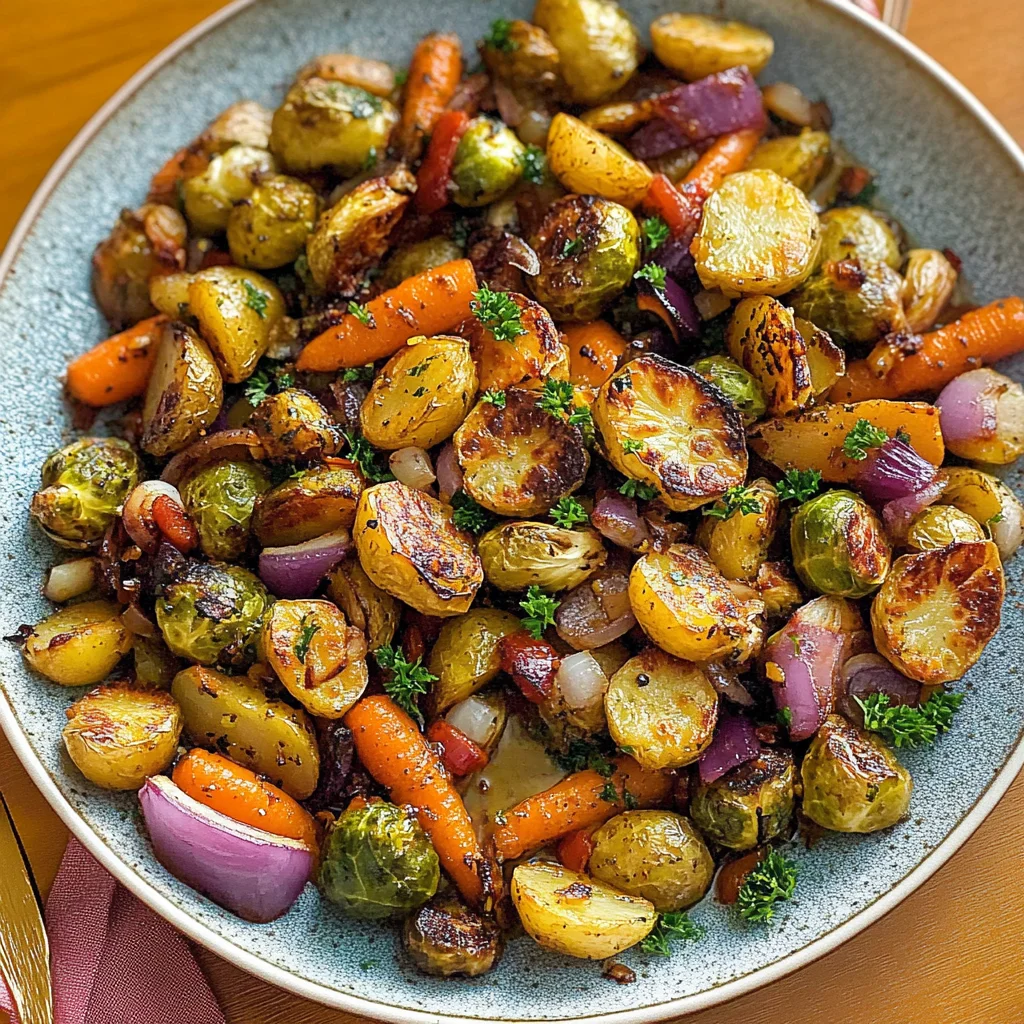Maple Dijon Roasted Vegetables
