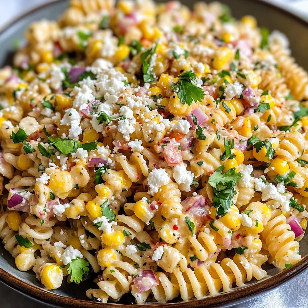 Mexican Street Corn Pasta Salad Recipe