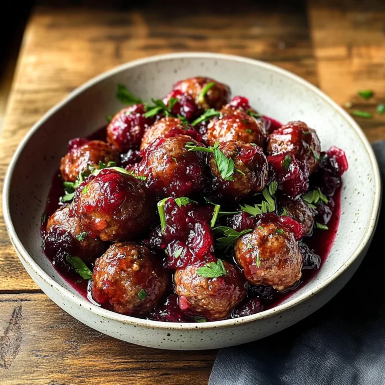 Quick Cranberry Meatballs (Christmas Recipe)