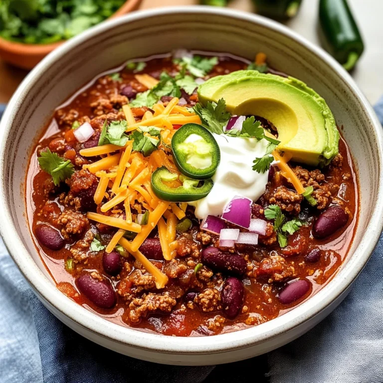 Quick Easy Chili Recipe on Stove Top