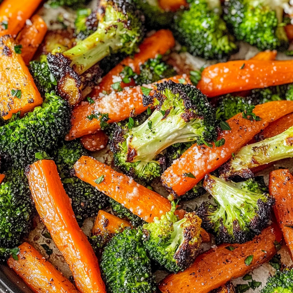 Roasted Broccoli and Carrots