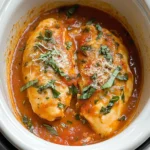 Slow Cooker Creamy Tomato Basil Chicken