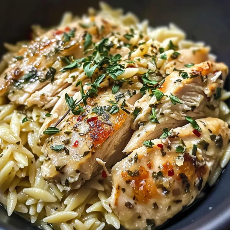 Slow Cooker Parmesan Herb Chicken & Orzo Recipe