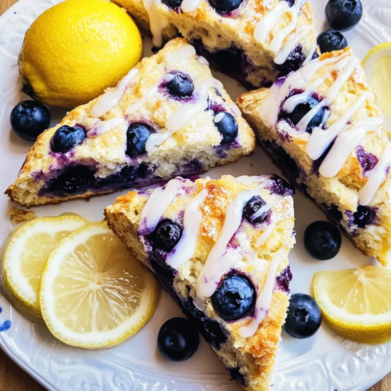 Sourdough Discard Blueberry Lemon Scones