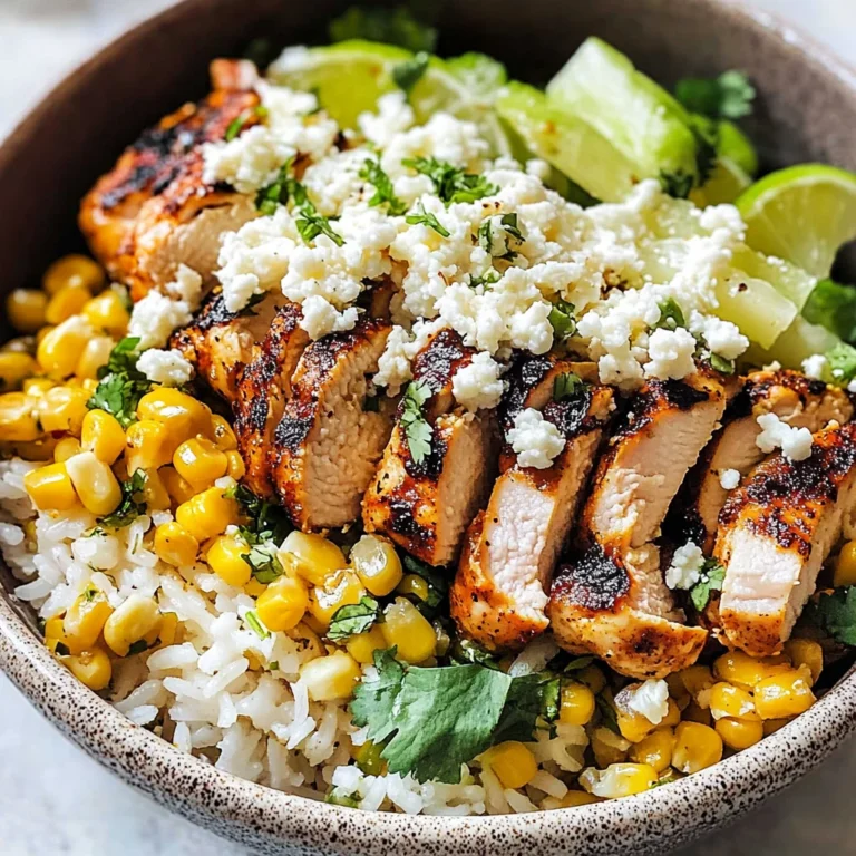 Street Corn Chicken Rice Bowl - Flavorful & Easy Recipe