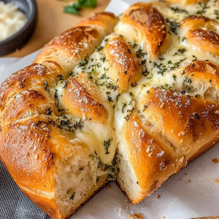Swirled Garlic Herb And Cheese Bread